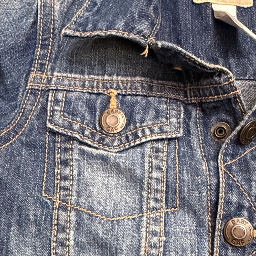 GAP Kids Blue Denim Jacket with Button Front